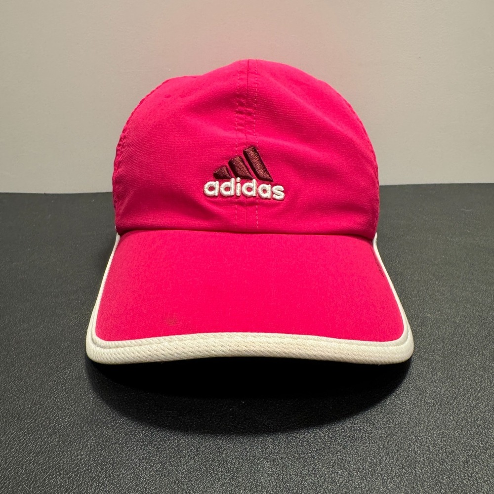 Adidas Hat Cap Pink Strap Back Running Tennis Golf Outdoor Casual Climacool Y2K